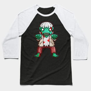 Cute Kawaii rotten Zombie costume Halloween Baseball T-Shirt